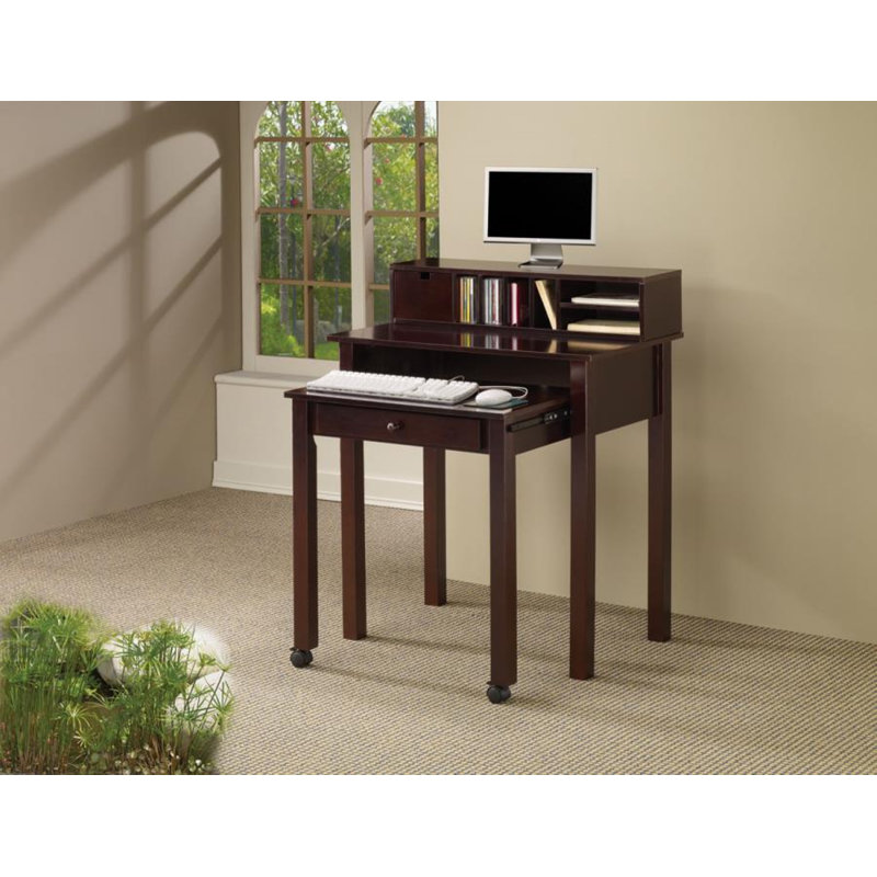 Winston Porter Sherrod Secretary Desk with Hutch & Reviews Wayfair